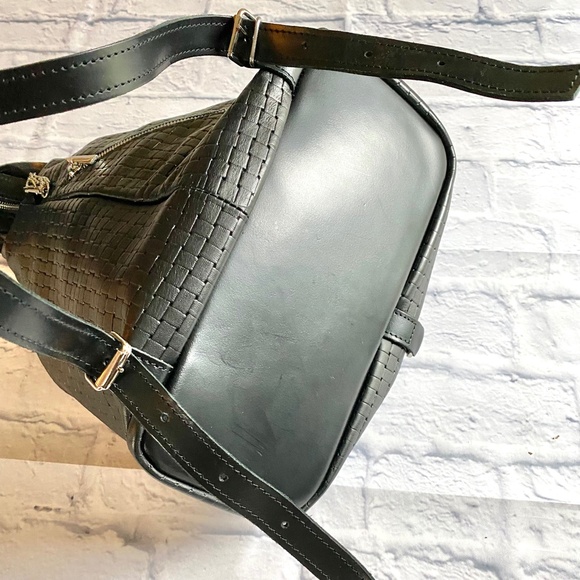 HANDCRAFTED WOVEN REAL LEATHER BACKPACK NWOT - Picture 10 of 10